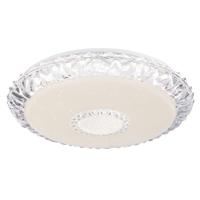 Lámpara de techo inteligente blanca de metal, Taylan, 40W, ajustable entre luz blanco cálido y frío LED