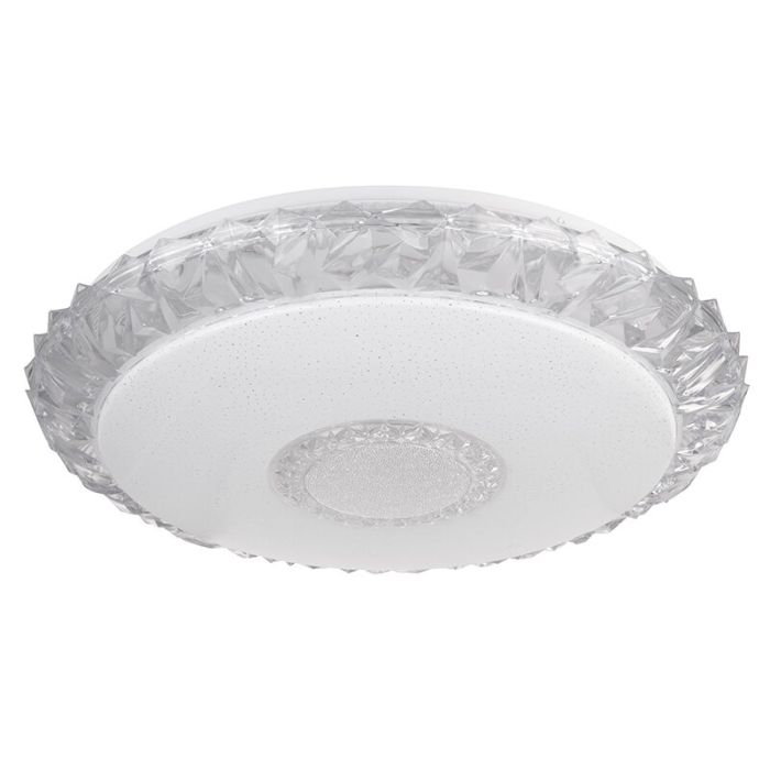 Lámpara de techo inteligente blanca de metal, Taylan, 40W, ajustable entre luz blanco cálido y frío LED