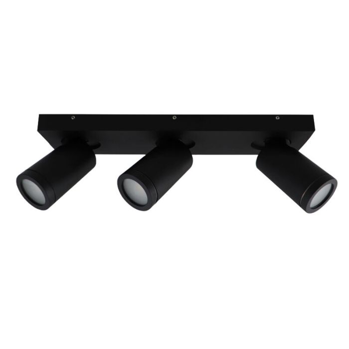 Foco de techo negro moderno, Kenan, IP44