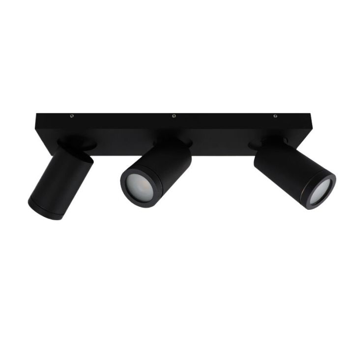 Foco de techo negro moderno, Kenan, IP44