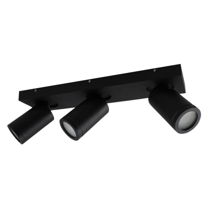 Foco de techo negro moderno, Kenan, IP44