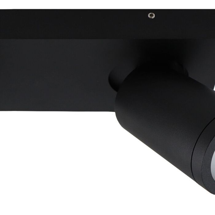 Foco de techo negro moderno, Kenan, IP44