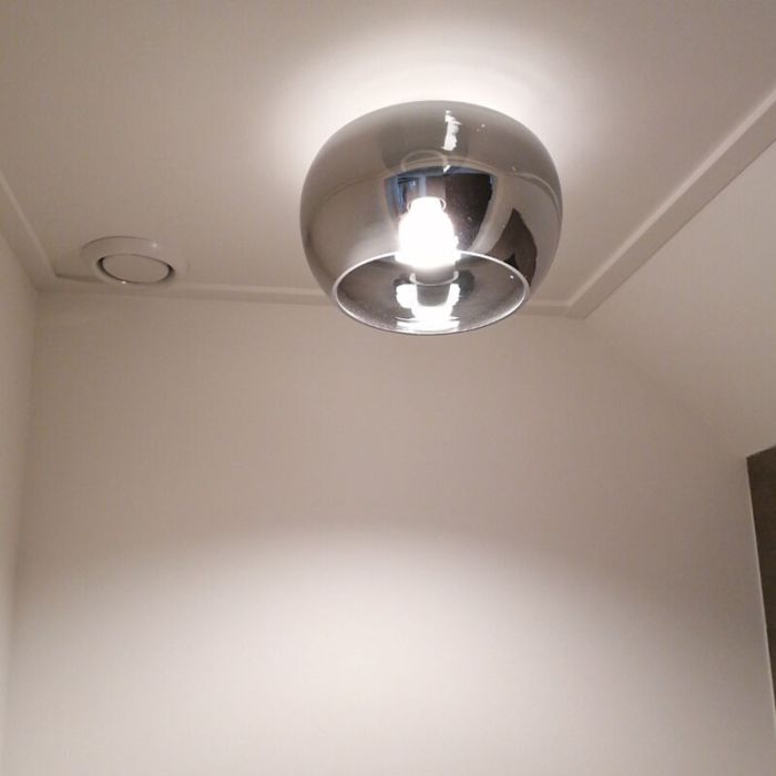 Lámpara de techo gris diseño, Vidro
