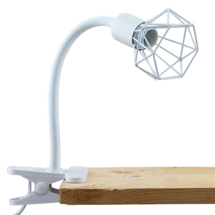 Foco pinza blanco industrial, Jaylano, con interruptor