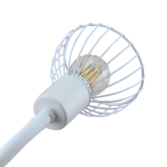 Foco pinza blanco industrial, Bram, con interruptor