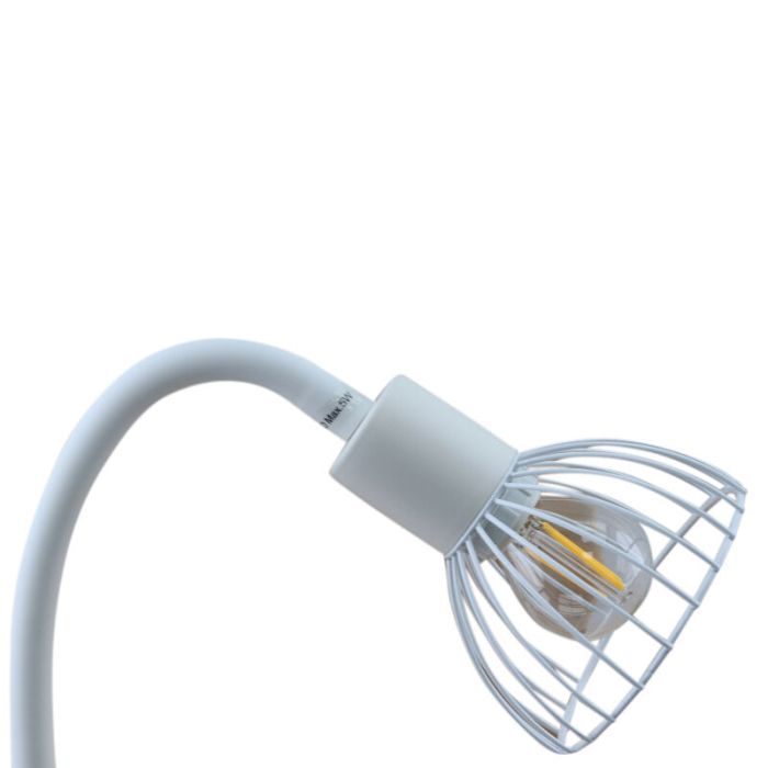 Foco pinza blanco industrial, Bram, con interruptor