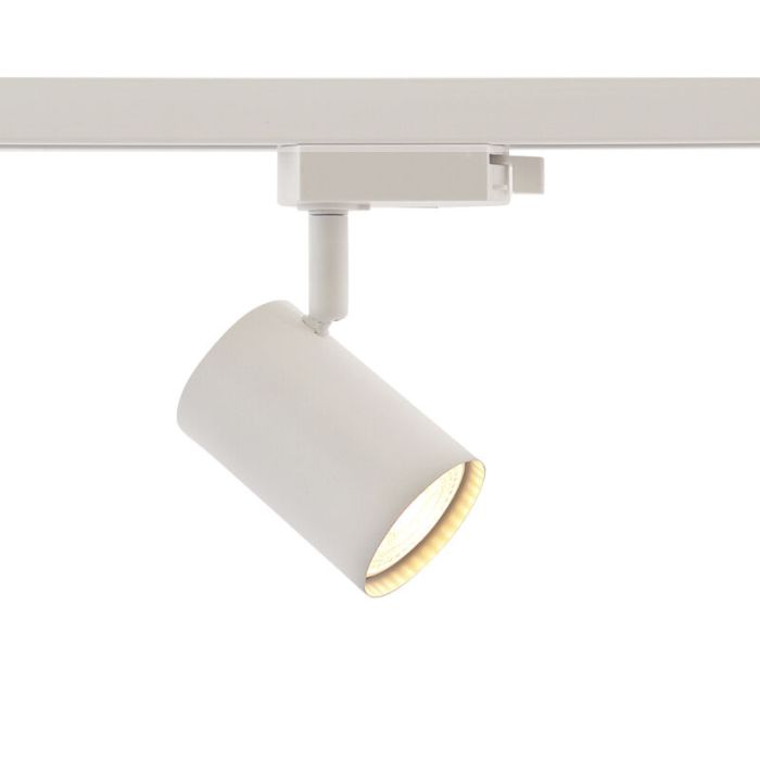 3M sistema iluminación carril monofásico blanco + 5 Elena focos de carril