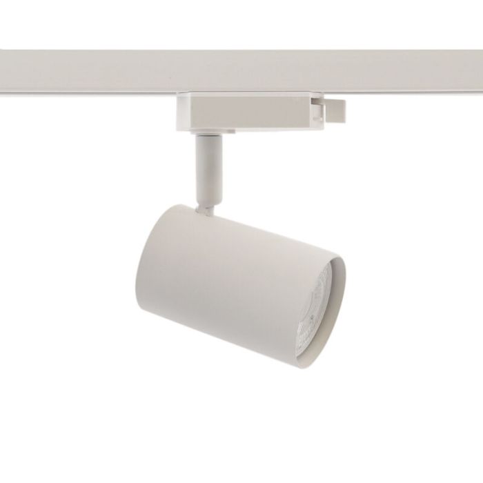 3M sistema iluminación carril monofásico blanco + 5 Elena focos de carril