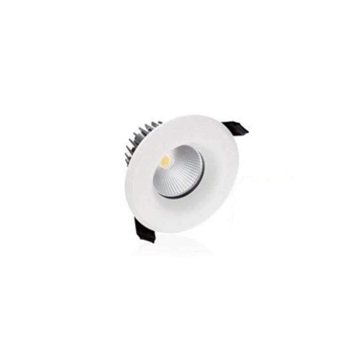 Downlight blanco de vidrio, Rexe, 9W, 4000K LED, IP65