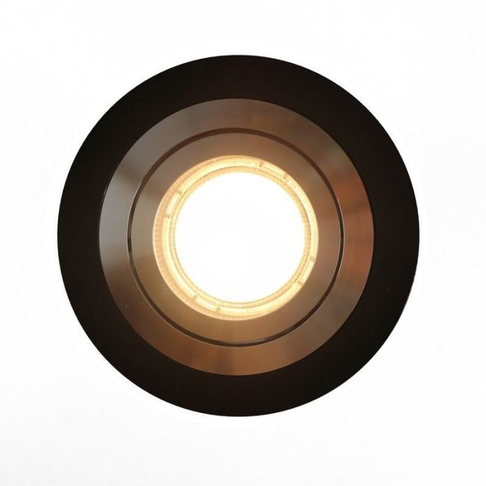 Foco empotrable negro de aluminio, Heido