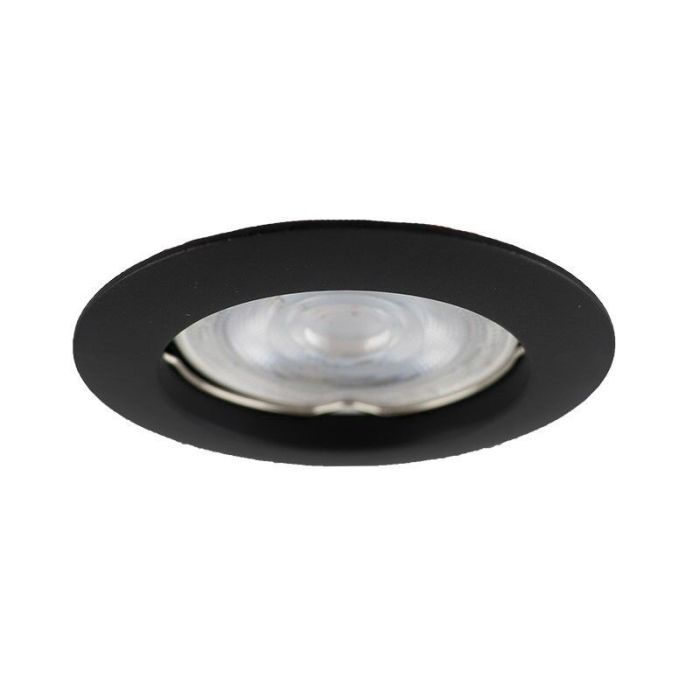 Foco empotrable negro de aluminio, Ipsi