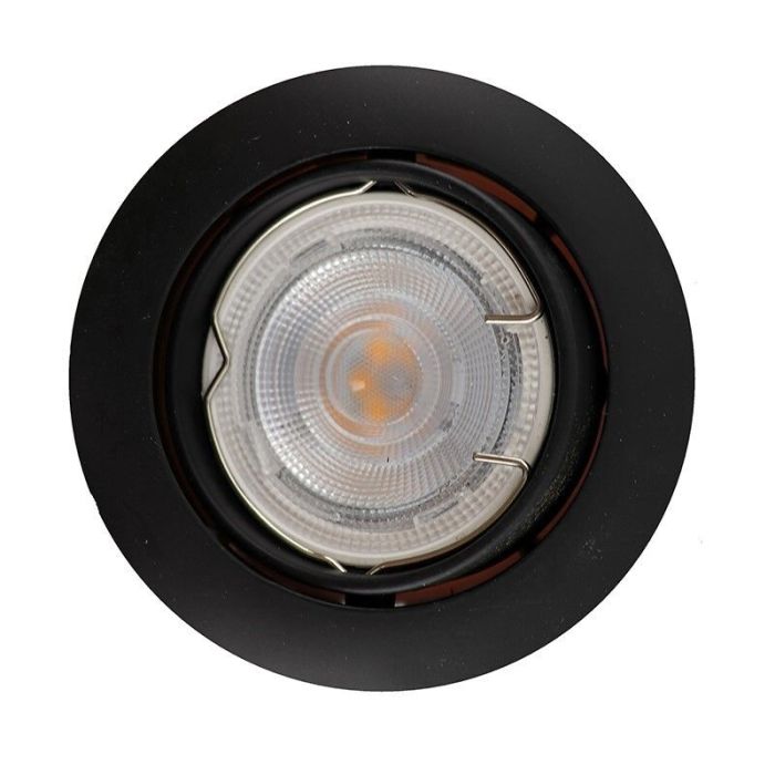 Foco empotrable negro de aluminio, Ipsi