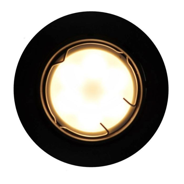 Foco empotrable negro de aluminio, Ipsi