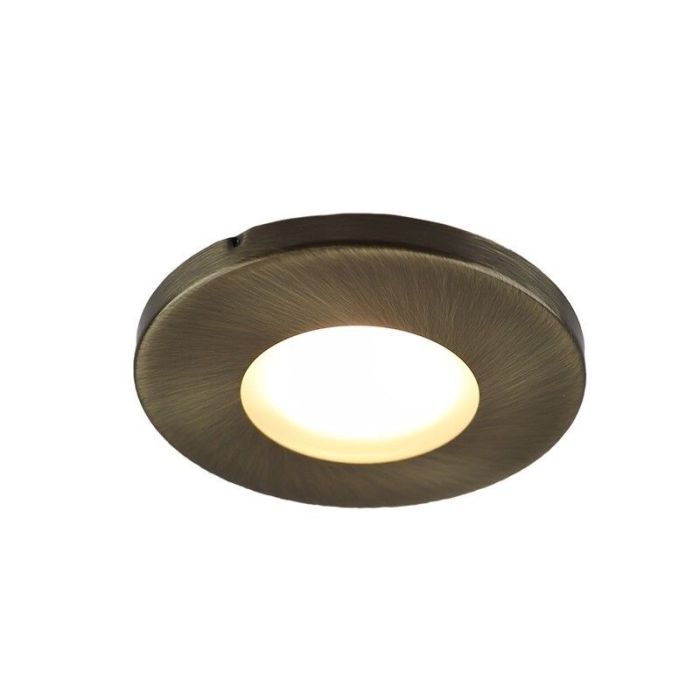 Foco empotrable baño bronce de metal, Mela, IP44