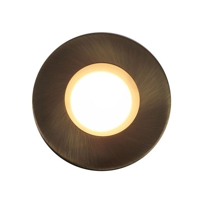 Foco empotrable baño bronce de metal, Mela, IP44