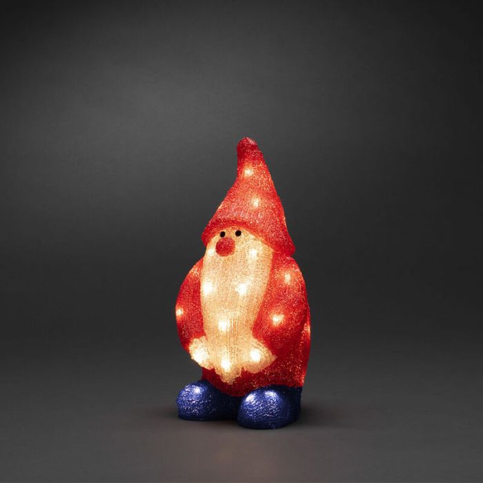 Figura navideñas en 3D roja de acrílico, Kerstman, 2W, 4000K LED, IP44