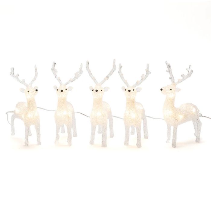 5 LED Deer, para interior y exterior