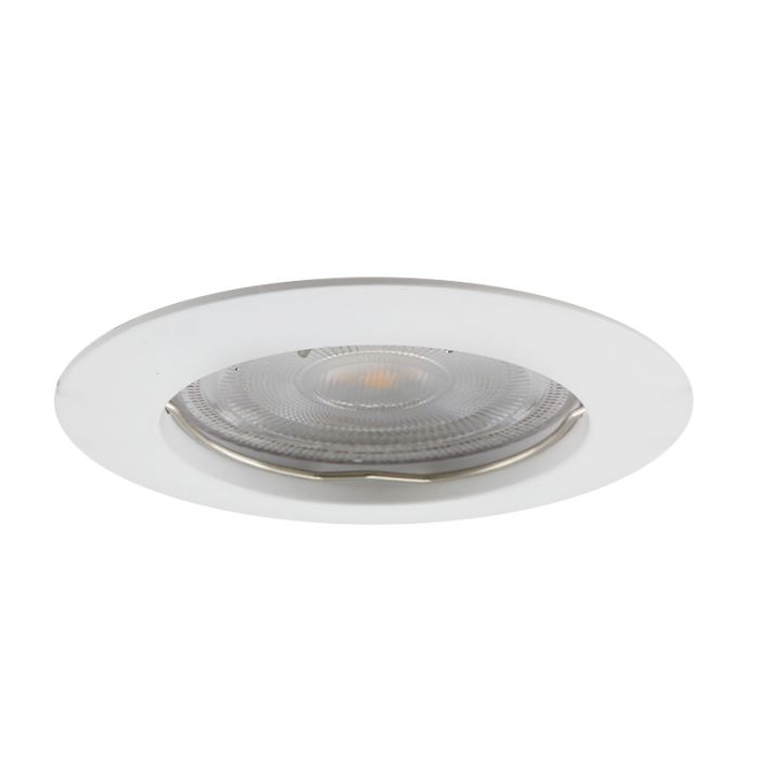 Foco empotrable blanco de aluminio, Agata