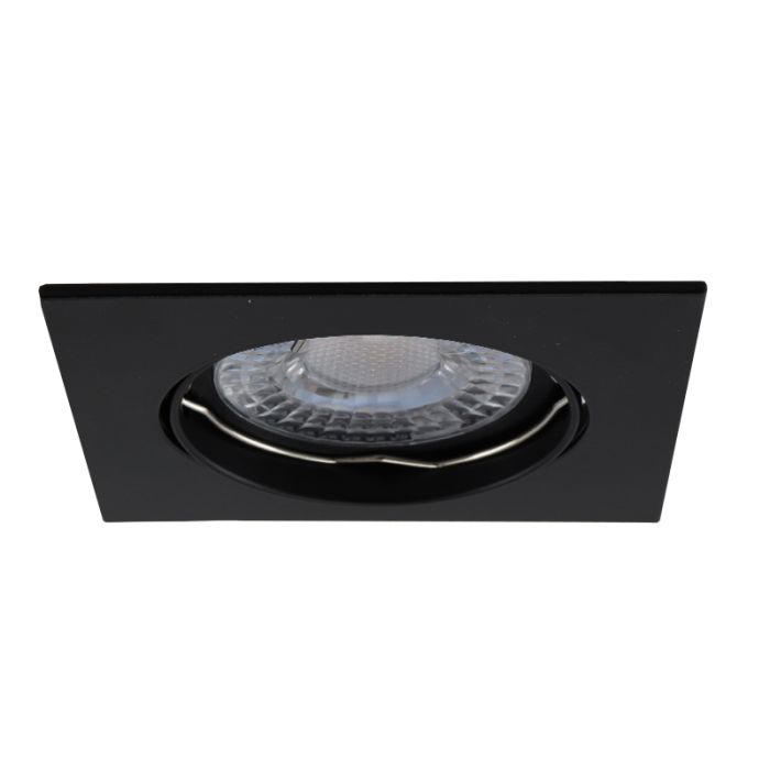 Foco empotrable negro de aluminio, Sabien