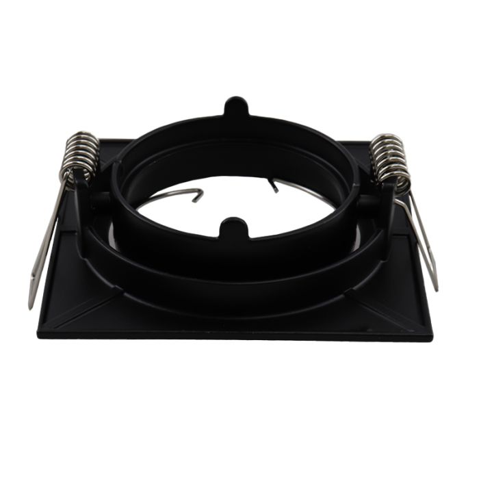 Foco empotrable negro de aluminio, Sabien