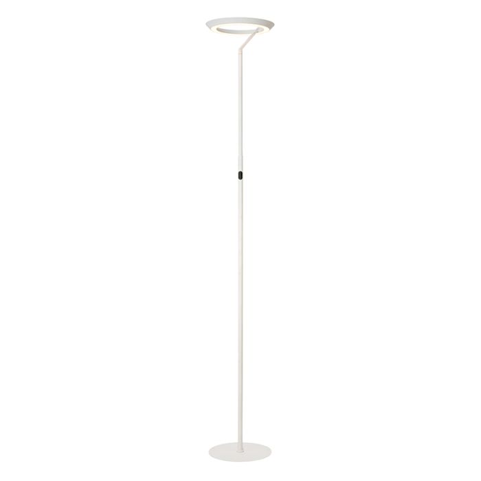 Lámpara de pie moderna blanca, Celeste, 21W, 2700K LED, con regulador táctil