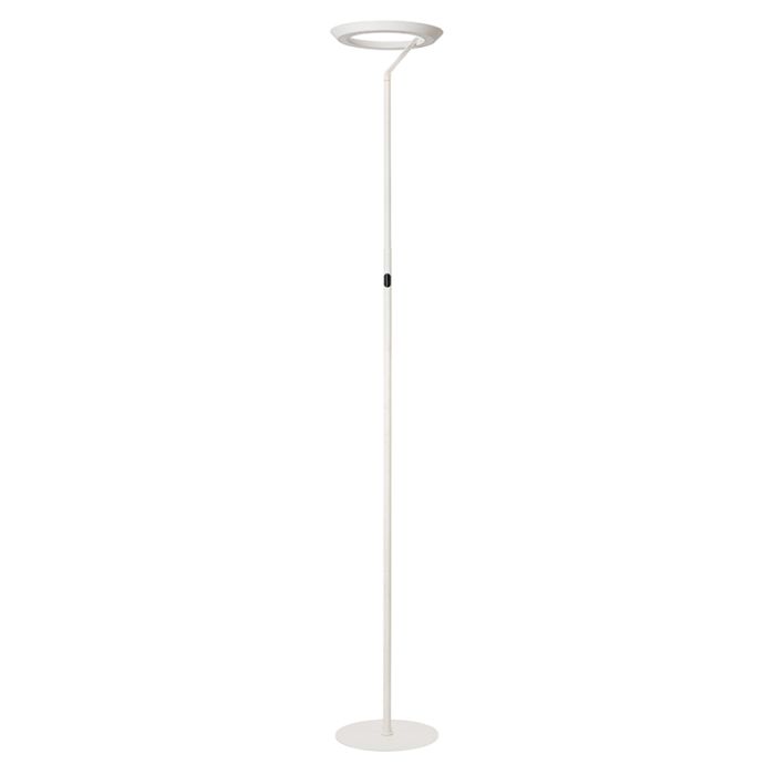 Lámpara de pie moderna blanca, Celeste, 21W, 2700K LED, con regulador táctil