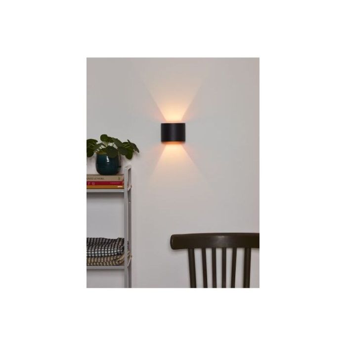 Aplique up down moderno negro, Xio