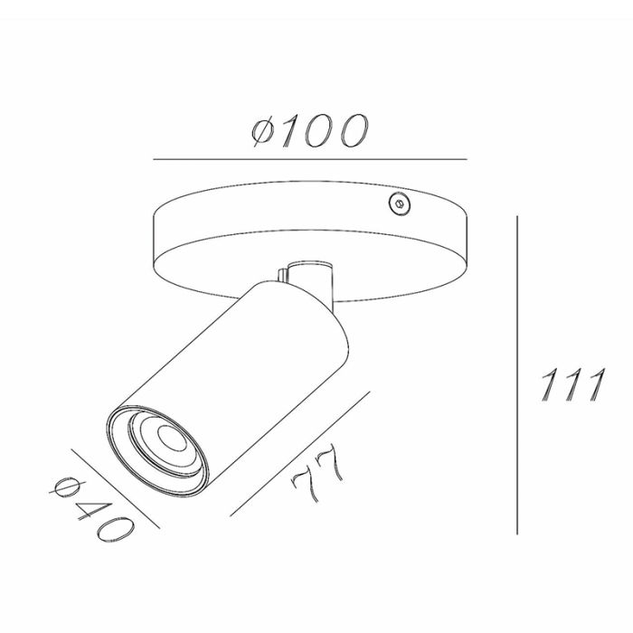 Foco de techo moderno marrón, Ritmo
