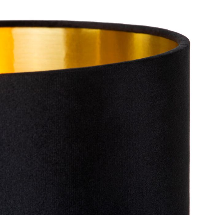 Lámpara de mesa retro negra, Esterad, con interruptor