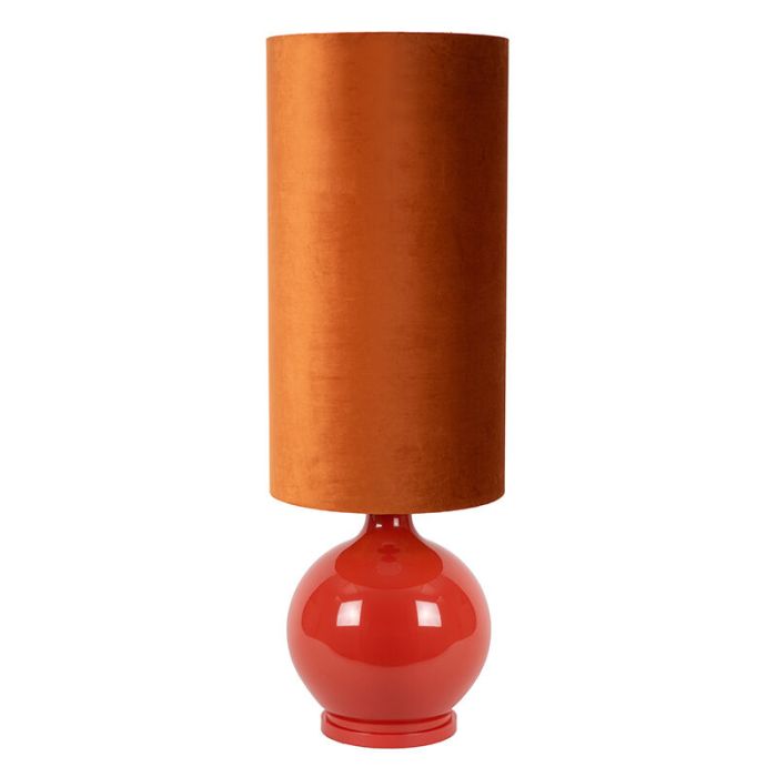Lámpara de pie retro naranja, Esterad, con interruptor