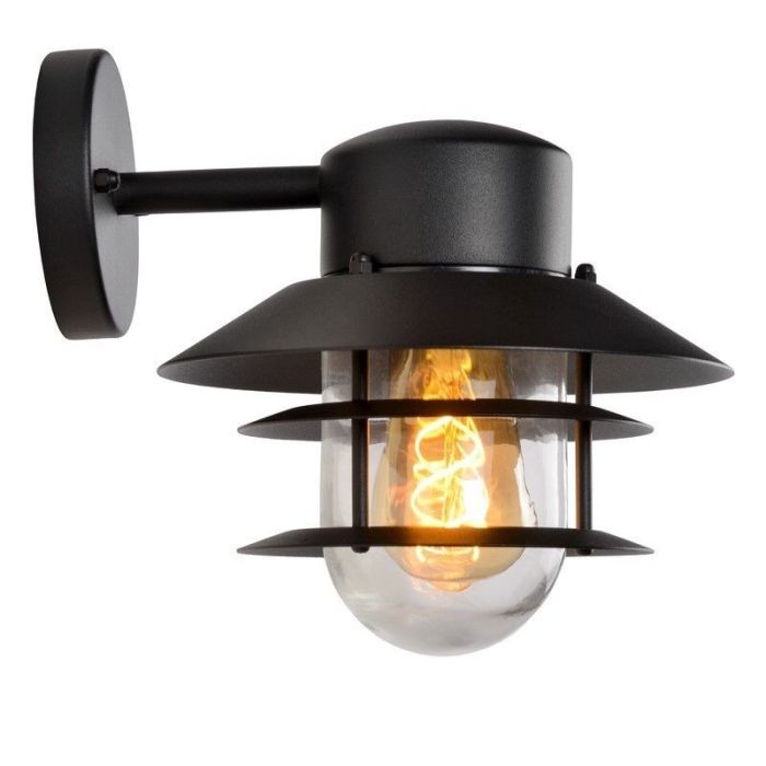 Lámpara exterior moderno negro, Zico, IP44