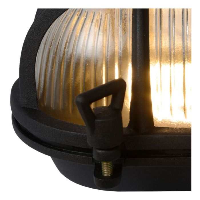 Lámpara exterior retro negro, Dudley, IP65