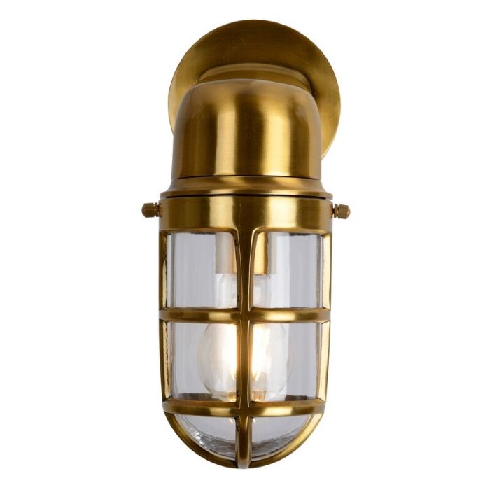 Lámpara exterior retro dorado, Dudley, IP44