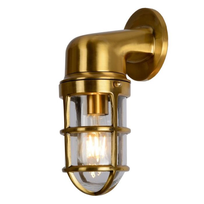Lámpara exterior retro dorado, Dudley, IP44