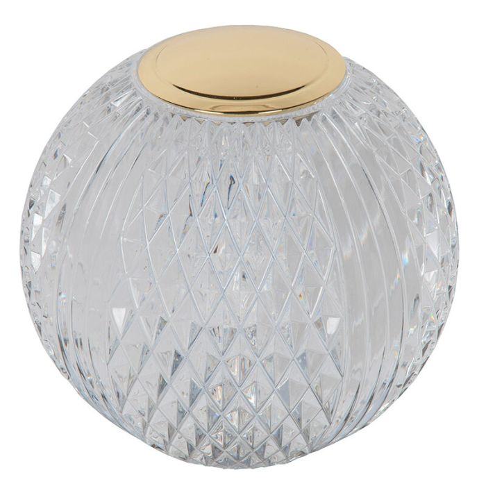 Lámpara de mesa moderna transparente, Cintra, 1,5W, 2700K LED, regulable en 3 pasos