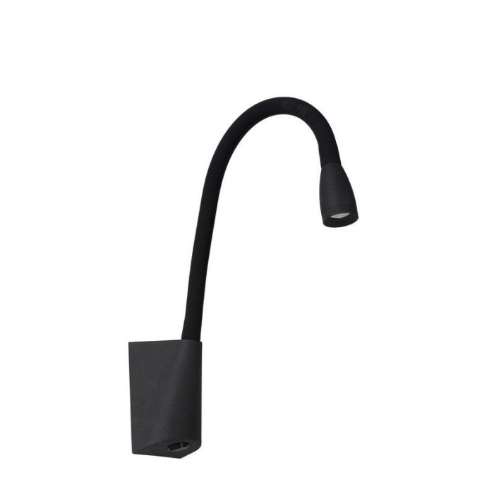 Aplique moderno negro, Galen, 3W, 3000K LED, con interruptor