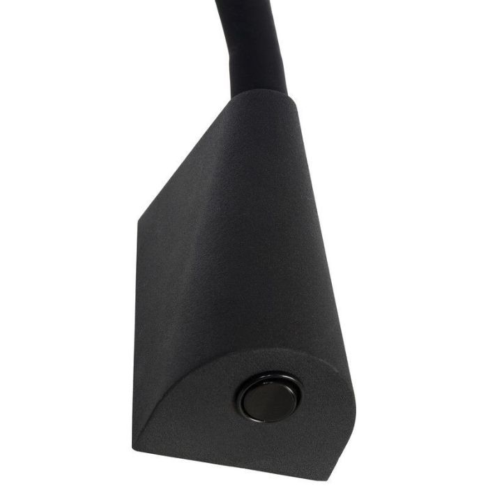 Aplique moderno negro, Galen, 3W, 3000K LED, con interruptor