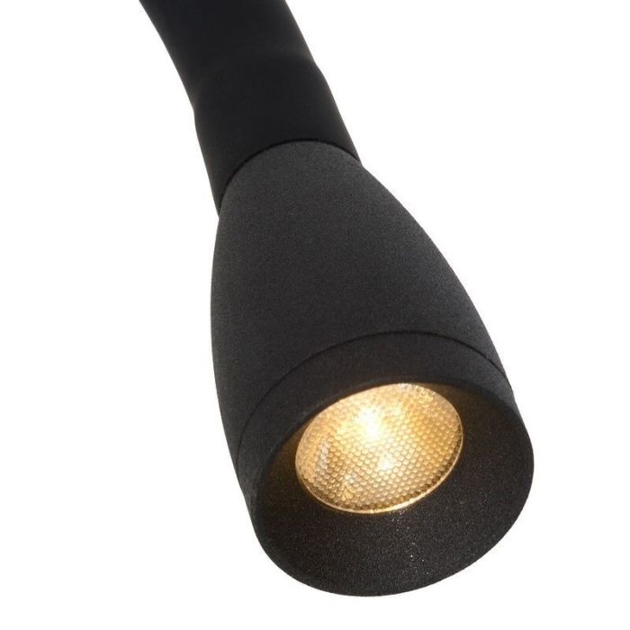 Aplique moderno negro, Galen, 3W, 3000K LED, con interruptor