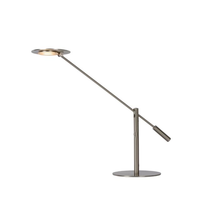 Flexo moderno cromado, Anselmo, 9W, 3000K LED, con regulador táctil