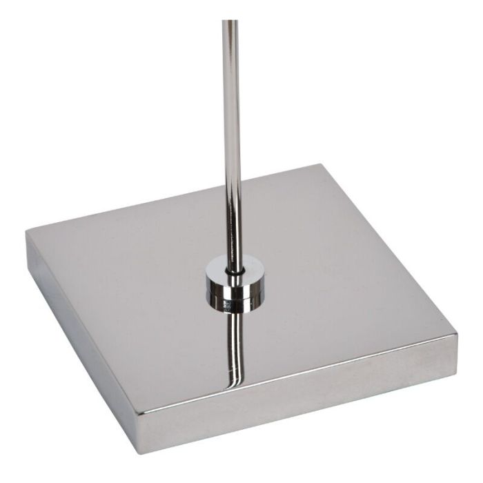 Lámpara de pie de lectura moderna cromada, Aaron, 12W, 2700K LED, con regulador táctil