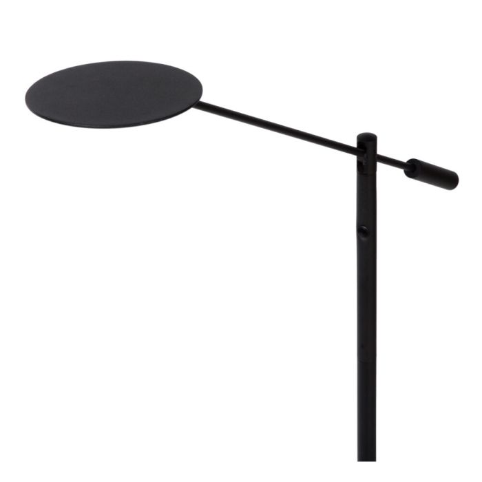Lámpara de pie de lectura moderna negra, Anselmo, 9W, 3000K LED