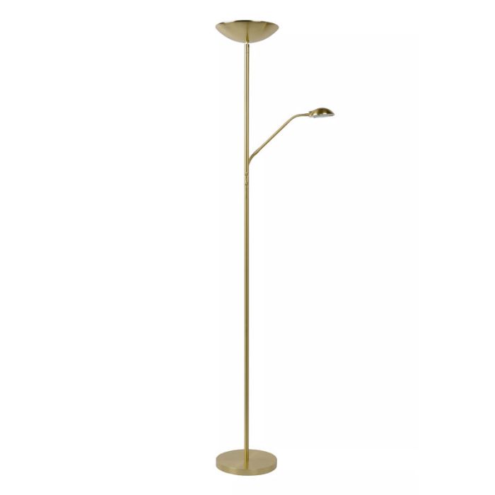 Lámpara de pie de lectura moderna dorada, Zenith, 20W, 3000K LED