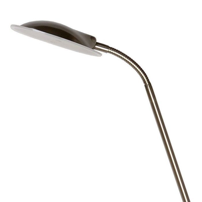 Lámpara de pie de lectura moderna cromada, Champion, 20W, 3000K LED