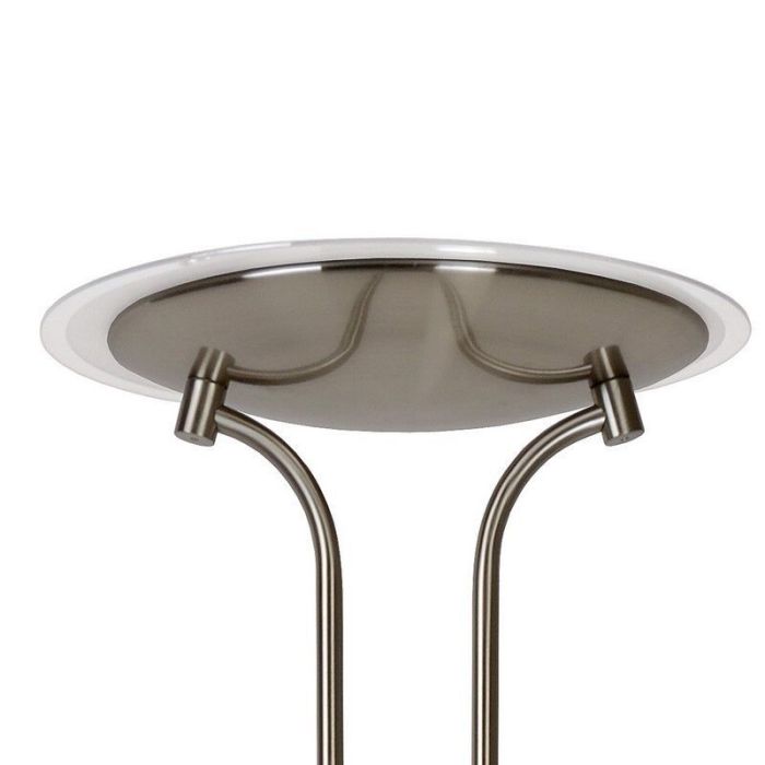 Lámpara de pie de lectura moderna cromada, Champion, 20W, 3000K LED