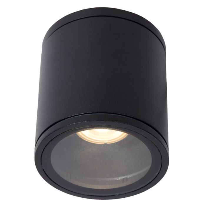 Foco de techo moderno negro, Aven, IP65
