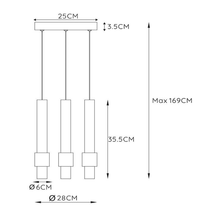 Lámpara colgante moderna marrón, Margary, 4W, 2700K LED