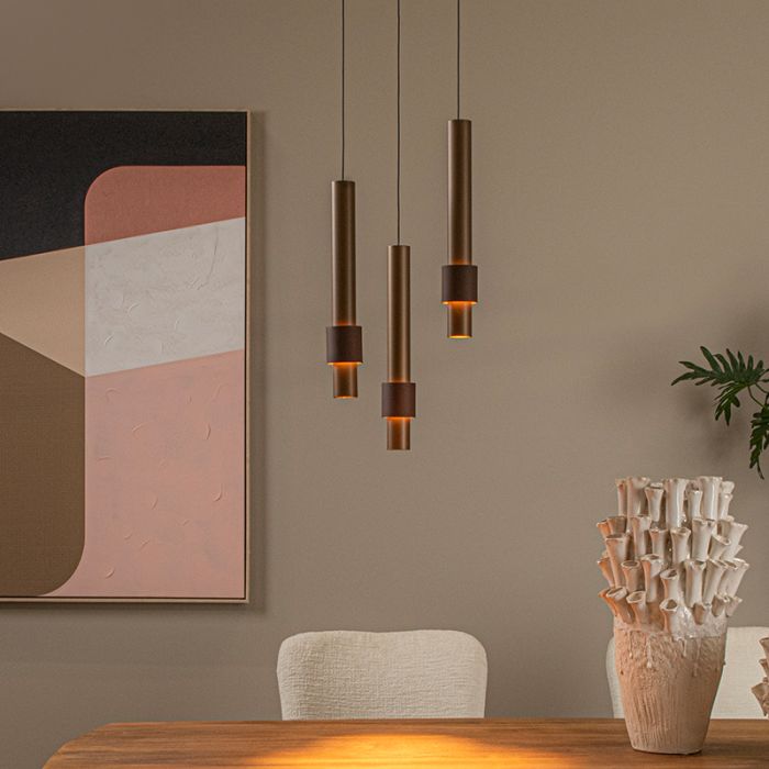 Lámpara colgante moderna marrón, Margary, 4W, 2700K LED