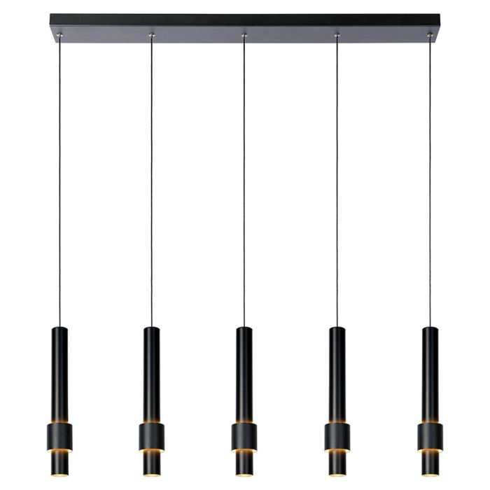 Lámpara colgante moderna negra, Margary, 4,2W, 2700K LED