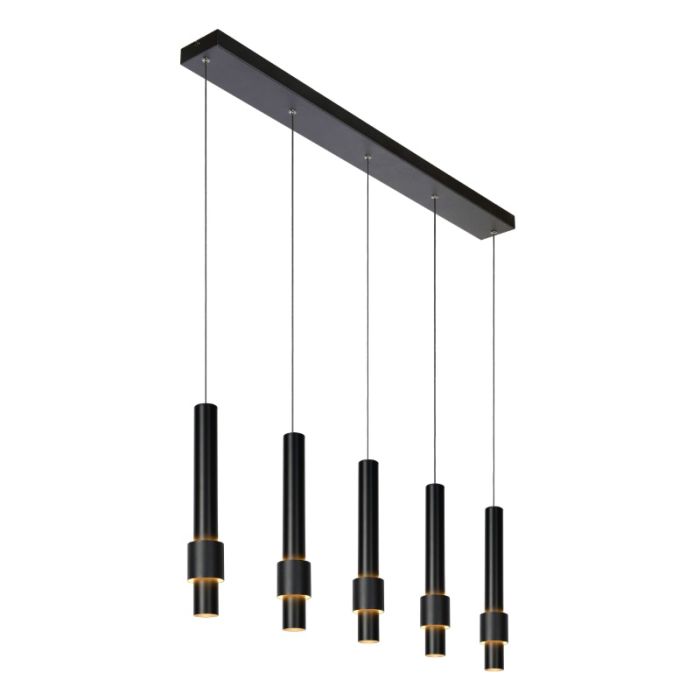 Lámpara colgante moderna negra, Margary, 4,2W, 2700K LED