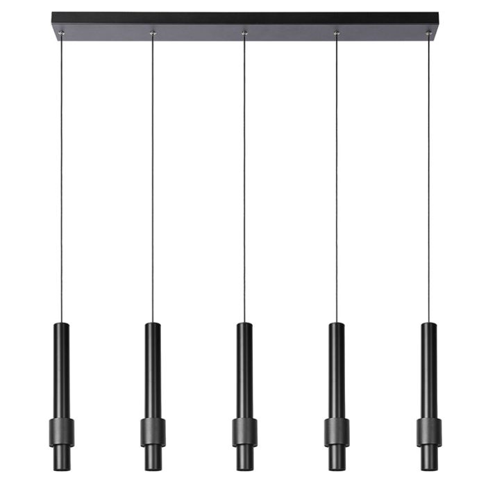 Lámpara colgante moderna negra, Margary, 4,2W, 2700K LED